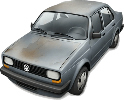 Beat Up Car PNG