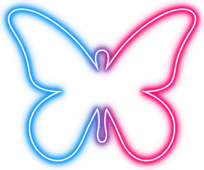 Light Glowing Butterfly PNG