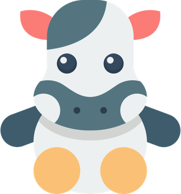 Cute Baby Cow PNG