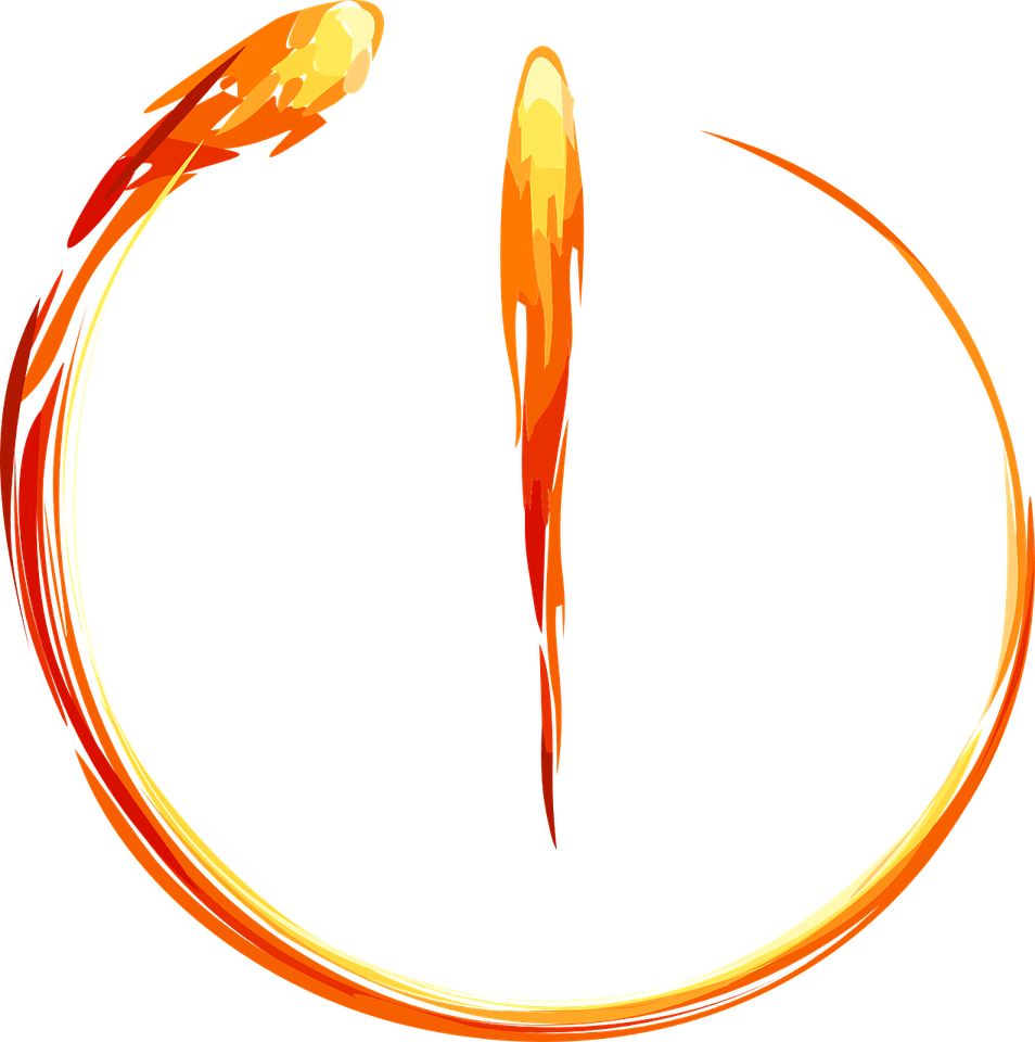 Red Fire Circle PNG