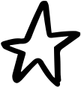 Hand Drawn Star PNG