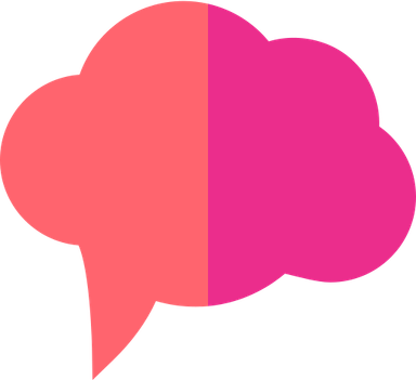 Speech Bubble Pink PNG