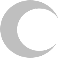 White Crescent Moon PNG
