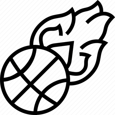 Flaming Basketball PNG