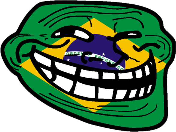 Brazil Troll Face PNG