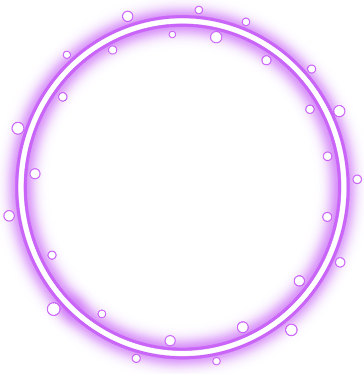 Neon Purple Border PNG