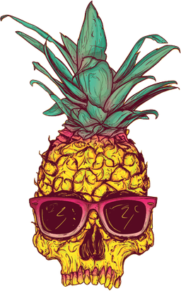 Fruit Skull PNG