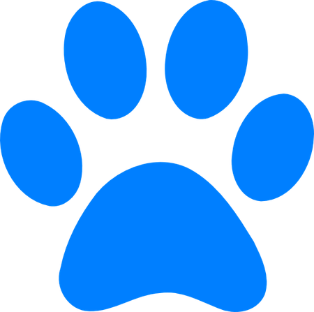 Blues Clues Paw Print PNG