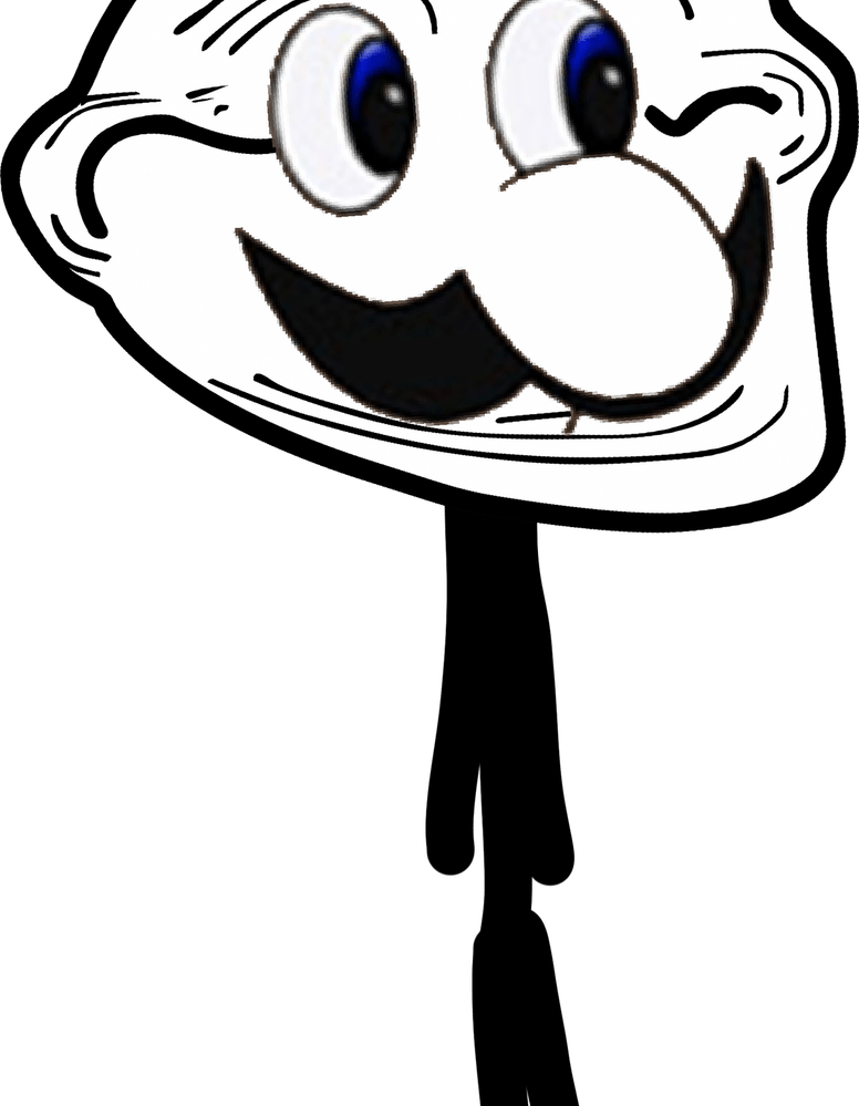 Troll Face Laser Eyes PNG