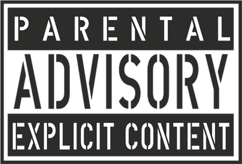 White Parental Advisory PNG
