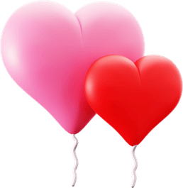 Red Heart Balloon PNG