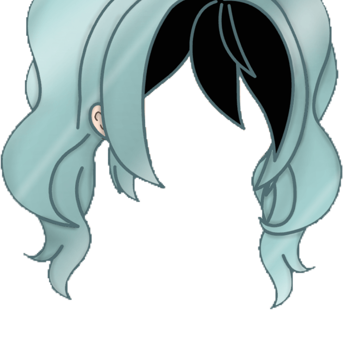 Gacha Hair PNG