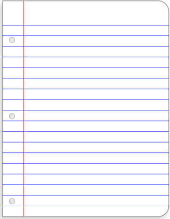 Notebook Paper PNG