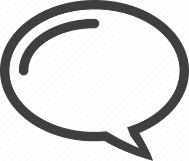 Grey Speech Bubble PNG