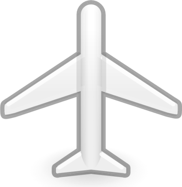 Airplane White PNG