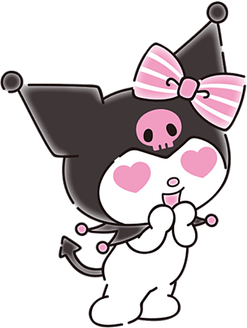 Kuromi Bow PNG