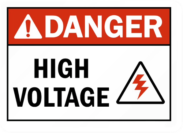 High Voltage Sign PNG
