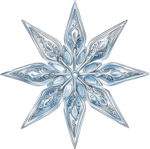 Silver Snowflake PNG