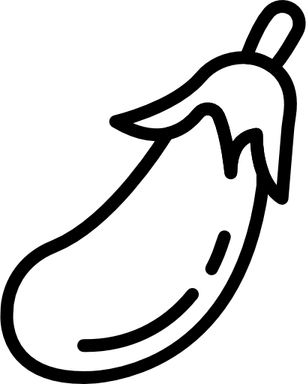 White Eggplant PNG