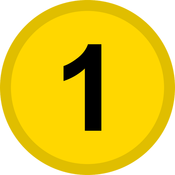 Number 1 PNG