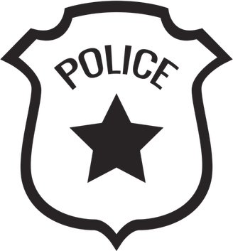 Police Star PNG