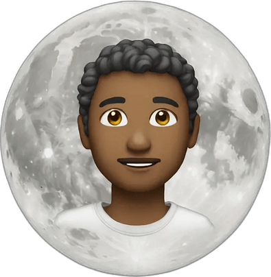 Moon Emoji Iphone PNG
