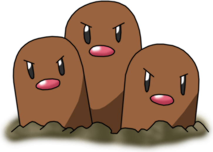 Dugtrio Pokemon PNG