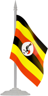 Uganda Flag PNG