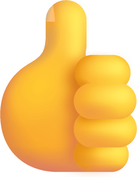 Brown Thumbs Up Emoji PNG