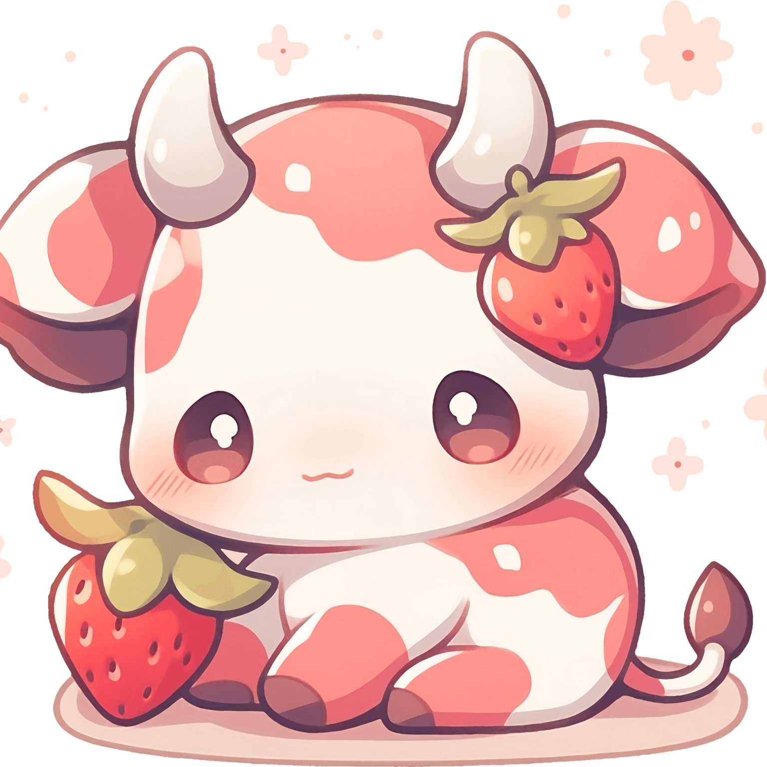 Strawberry Cow PNG