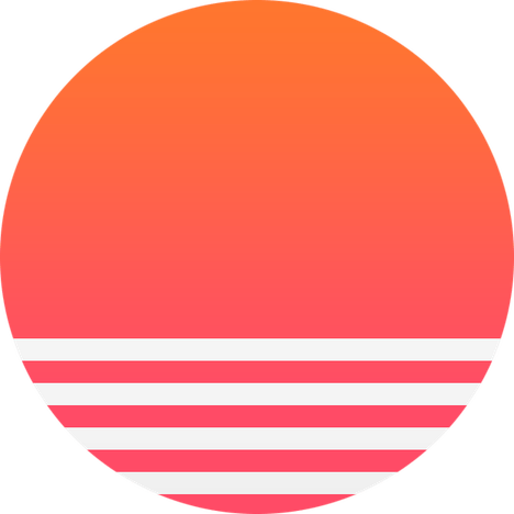 Vaporwave Sun PNG