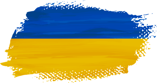 We Support Ukraine Flag PNG