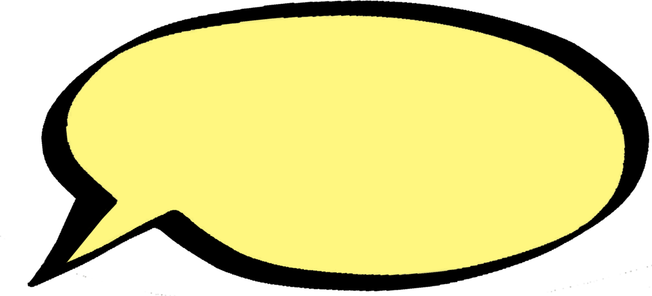 Colored Comic Speech Bubble PNG