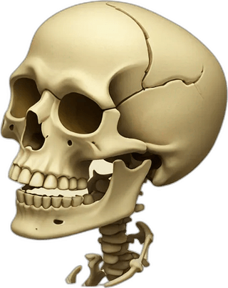 Cursed Skull Emoji PNG