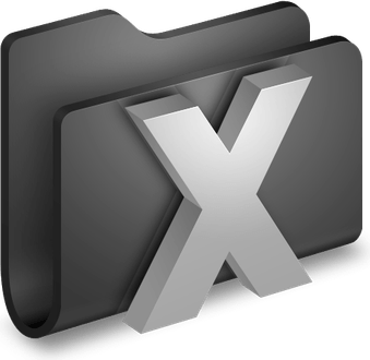 Black Folder Mac PNG