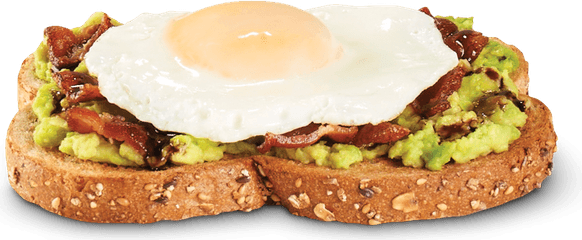Avocado Toast With Egg PNG