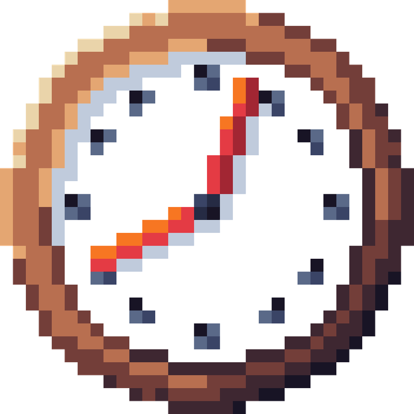 Minecraft Clock PNG