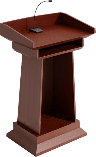Podium With Microphone PNG