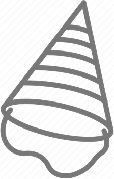 Birthday Hat Black PNG