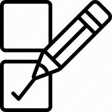 Pencil Check Mark PNG