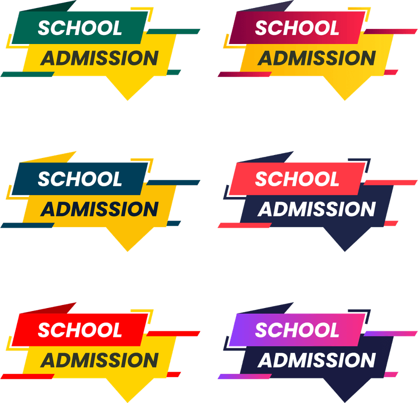 School Admission Open Banner PNG