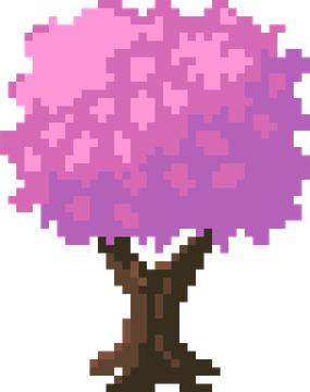 Pixel Tree PNG