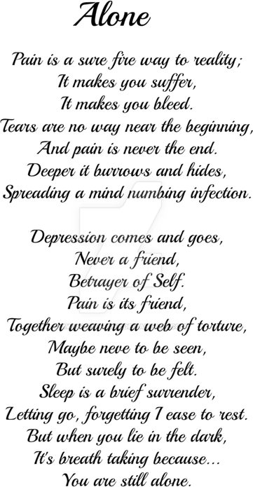 Alone Quotes PNG