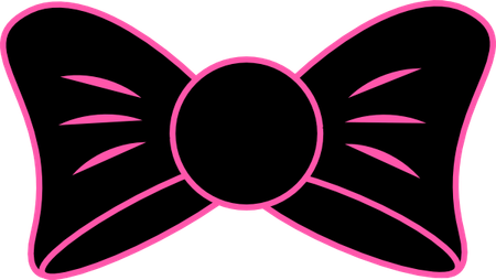 Black Bow PNG