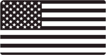 American Flag Black PNG