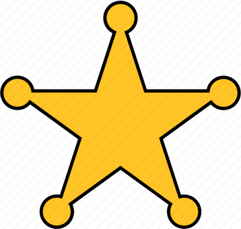 Police Star PNG