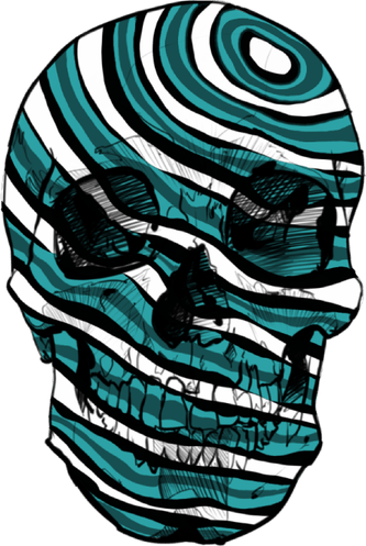 Spinning Skull PNG