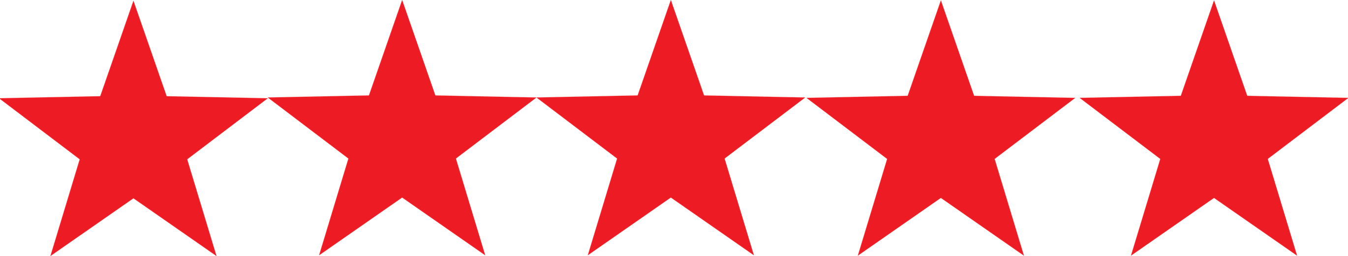 5 Star Rating PNG
