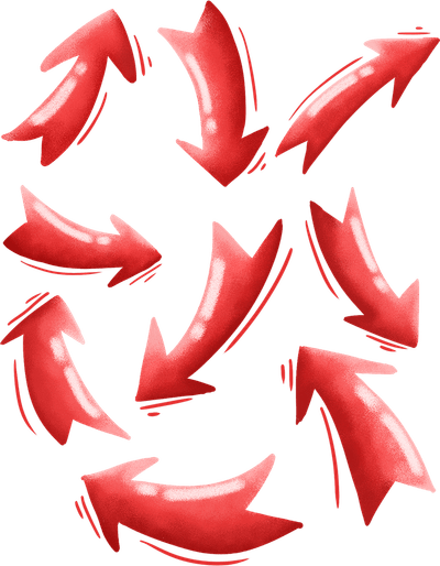Red Arrow Mark PNG