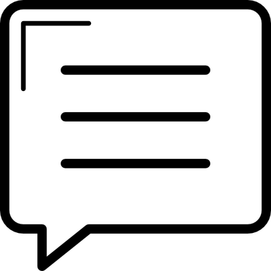 Square Speech Bubble PNG